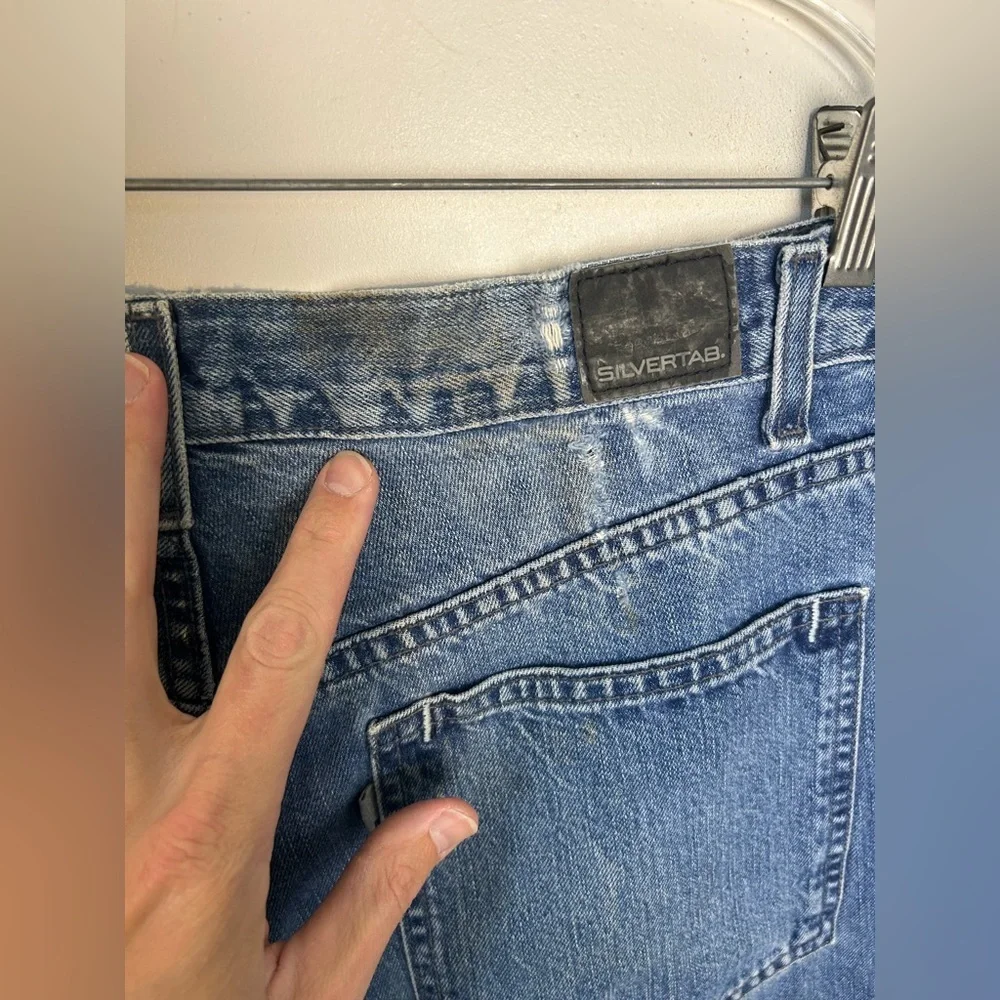 Vintage Levi’s Silver Tab‎ Baggy Fit Size 38X34 Classic Blue Men Jeans Outdoor